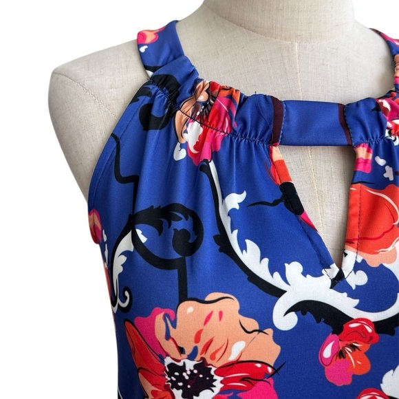 Isle by Melis Kozan Floral Sleeveless Mini Sheath Shift Dress Size XS - Picture 2 of 7